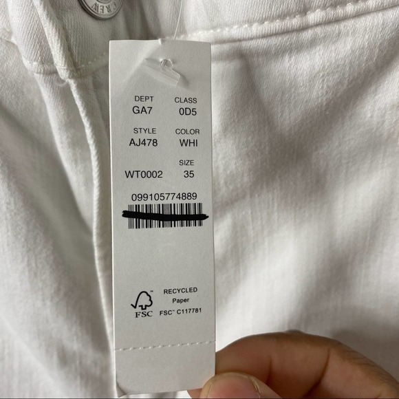 J. Crew 10" highest-rise toothpick jean in white size 35 - Picture 10 of 13